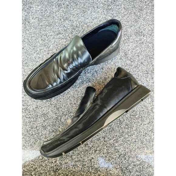 GUCCI Mens Black Patent Leather Classic Loafers / Shoes Sz 10 - Picture 1 of 8